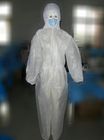 Vestuário de proteção plástico descartável médico do terno do Biohazard com capa fornecedor