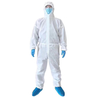 macacões resistentes aos ácidos descartáveis todos do PPE do terno de 3xl Xxxl 50gsm em um terno químico fornecedor