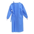 Vestido cirúrgico descartável azul do PPE da cirurgia positiva do hospital do tamanho no estoque fornecedor