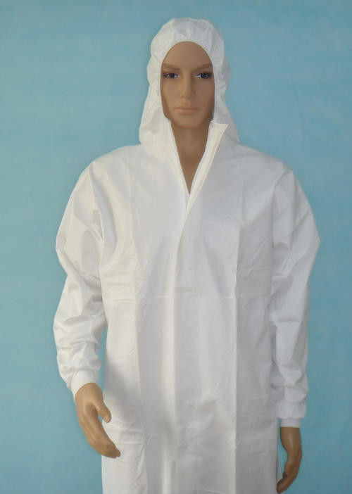 Vestido transversal descartável do isolamento da proteção do hospital confortável do PPE de pano fornecedor