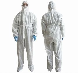 Combinações protetoras médicas descartáveis do isolamento de Hazmat do laboratório com Hood Protective Suit fornecedor