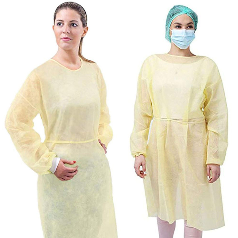 Vestidos longos descartáveis médicos do paciente hospitalizado da luva do PPE para a venda fornecedor